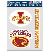 Iowa State Cyclones 3 Fan Pack Decals