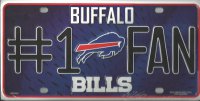 Buffalo Bills 1# Fan License Plate
