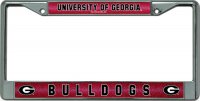 Georgia Bulldogs Glitter Chrome License Plate Frame