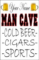 Man Cave Custom Parking Sign