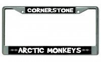 Arctic Monkeys "Cornerstone" Chrome License Plate Frame