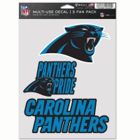 Carolina Panthers 3 Fan Pack Decals
