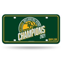 Baylor Bears 2021 National Champs Metal License Plate