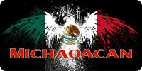 Mexico Michoacán Eagle Photo License Plate