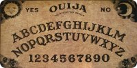 Ouija Board Photo License Plate