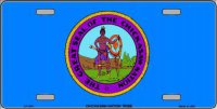 Chickasaw Nation Flag Metal License Plate