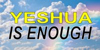 Yeshua Is Enough On Clouds With Rainbow Plate