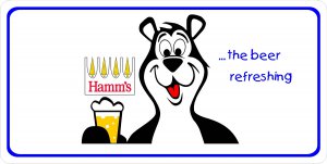 Hamm's The Beer Refreshing Photo License Plate