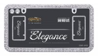Elegance Diamond Bling Chrome License Plate Frame