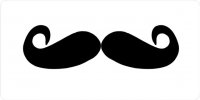 Mustache Photo License Plate