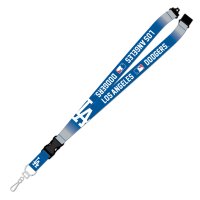 Los Angeles Dodgers Crossover Lanyard With Safety Latch