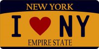 I Love New York Photo License Plate