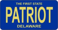 Design It Yourself Delaware State Look-Alike Bicycle Plate #2