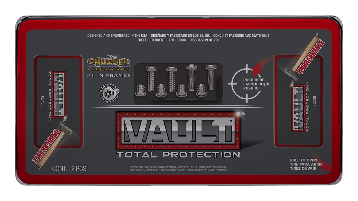 Vault Red / Smoke ABS Plastic LICENSE PLATE Frame