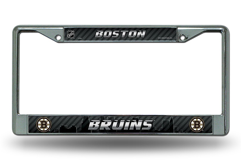 Boston Bruins Chrome License Plate FRAME