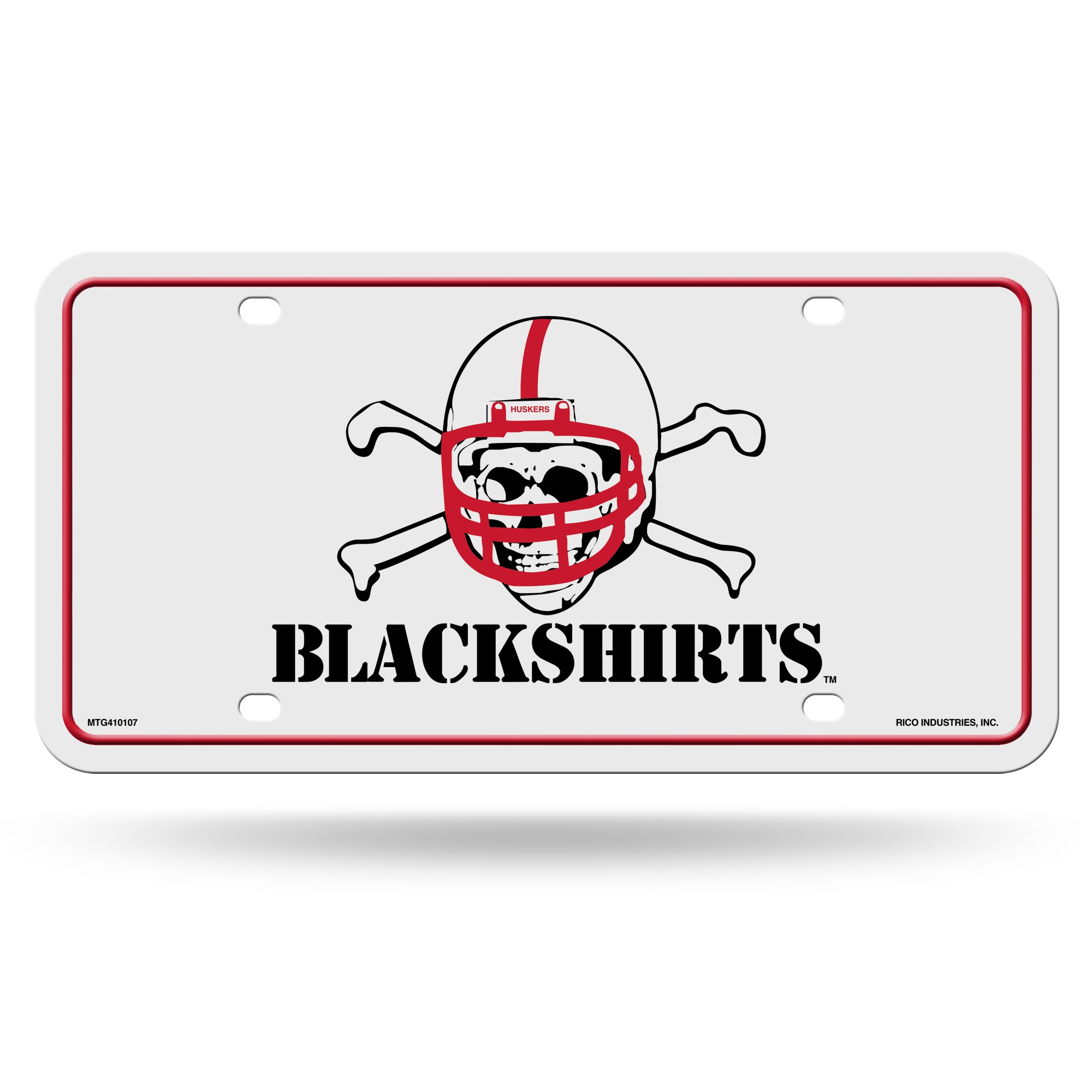 Nebraska Blackshirts Metal License Plate