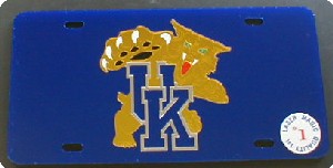 University of Kentucky Wildcats Laser Team Plate