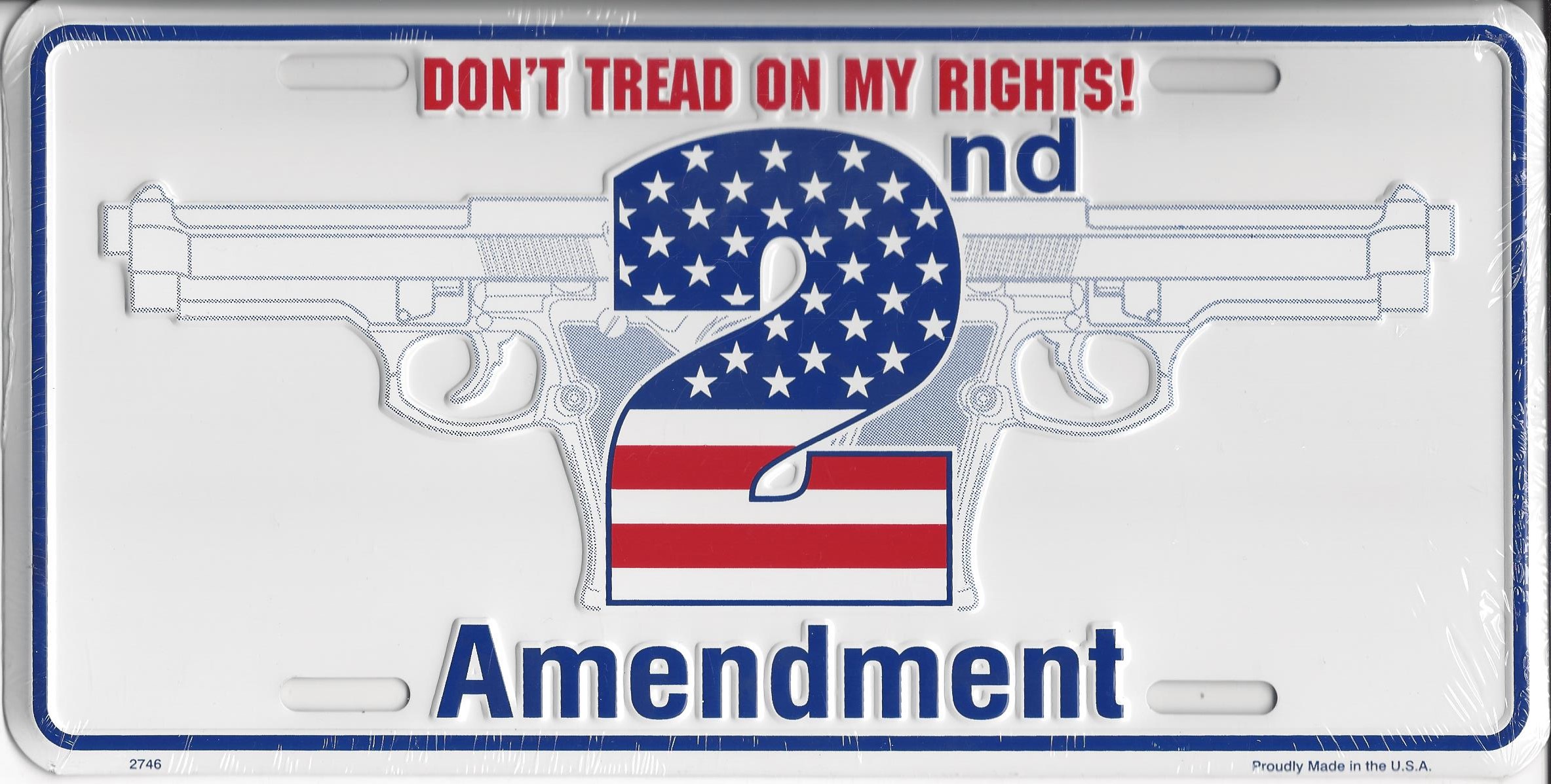 Don't Tread 2nd Amendment LICENSE PLATE