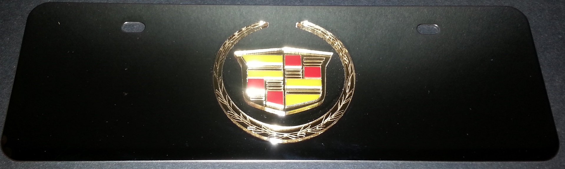 Cadillac Mini Chrome PLATEd Stainless Steel PLATE