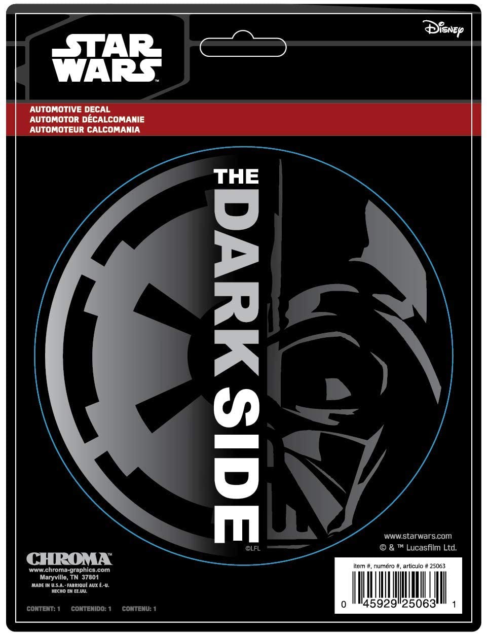 Star Wars The Dark Side Vinyl DECAL