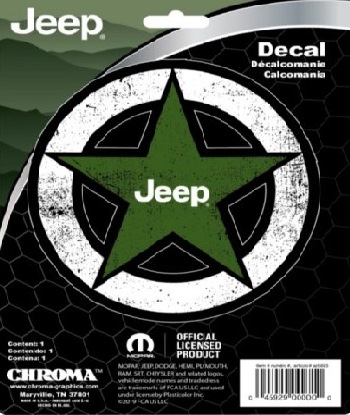 Jeep Star Vinyl DECAL