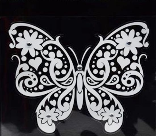 White Butterfly Clingbling DECAL