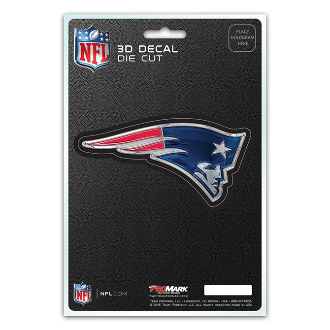 NEW England Patriots Die Cut 3D Decal