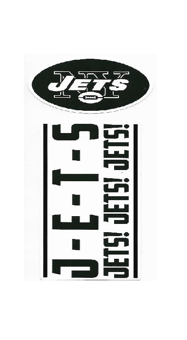 New York Jets Double Up Die Cut Vinyl STICKERS