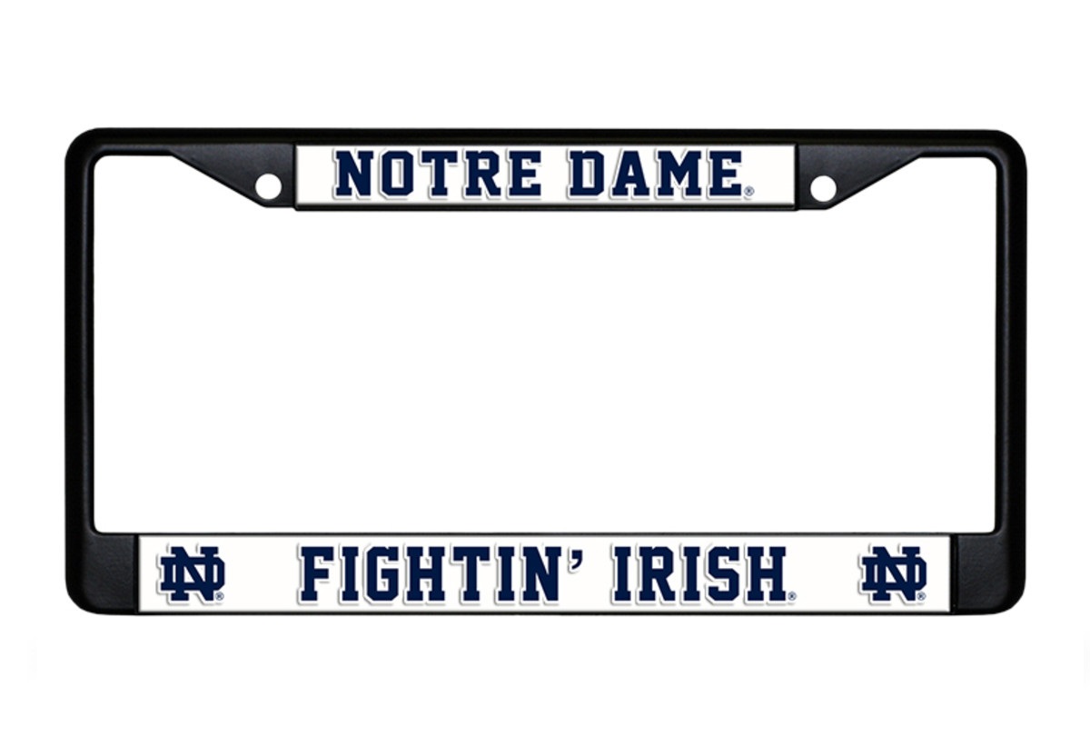 Notre Dame Fightin' Irish Black License Plate Frame