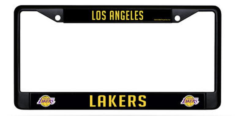 Los Angeles Lakers Black License Plate Frame