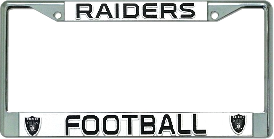 Oakland Raiders FOOTBALL Chrome License Plate Frame