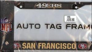 San Francisco 49'ers Black License Plate Frame