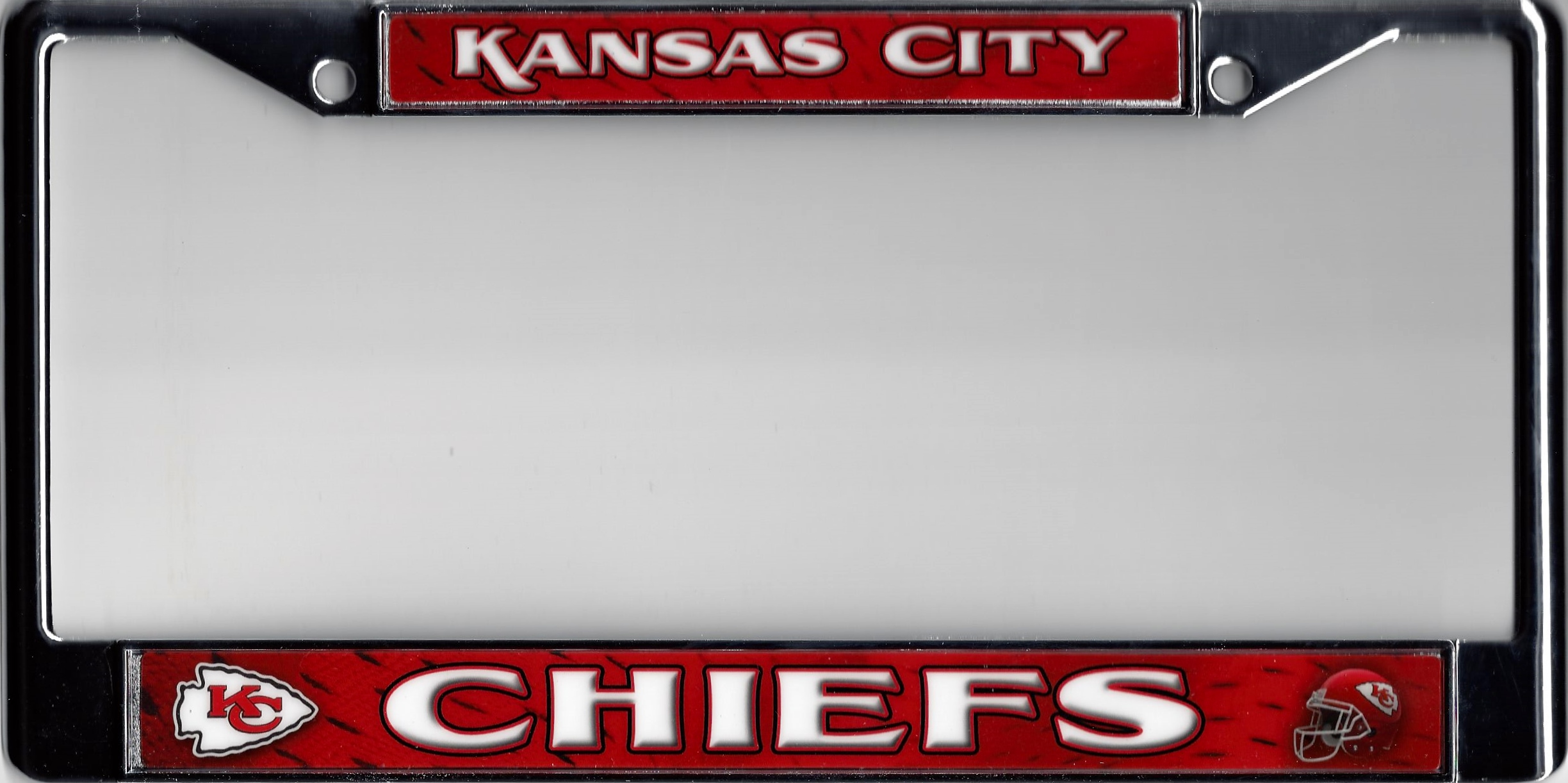 Kansas City Chiefs Full Color Chrome Frame