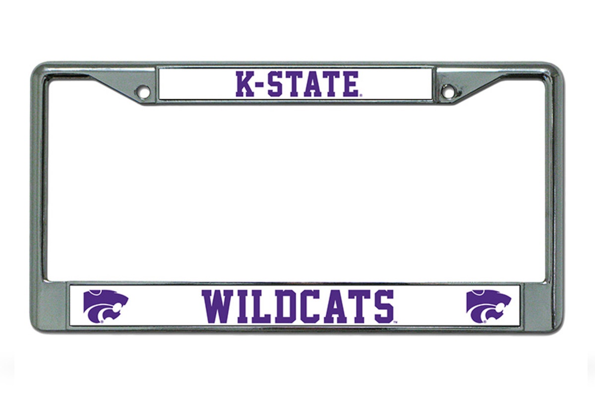 Kansas State Wildcats Chrome License Plate FRAME
