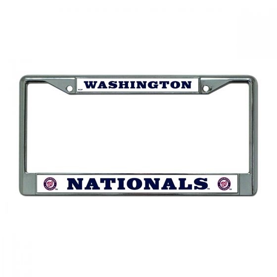 Washington Nationals Chrome License Plate FRAME