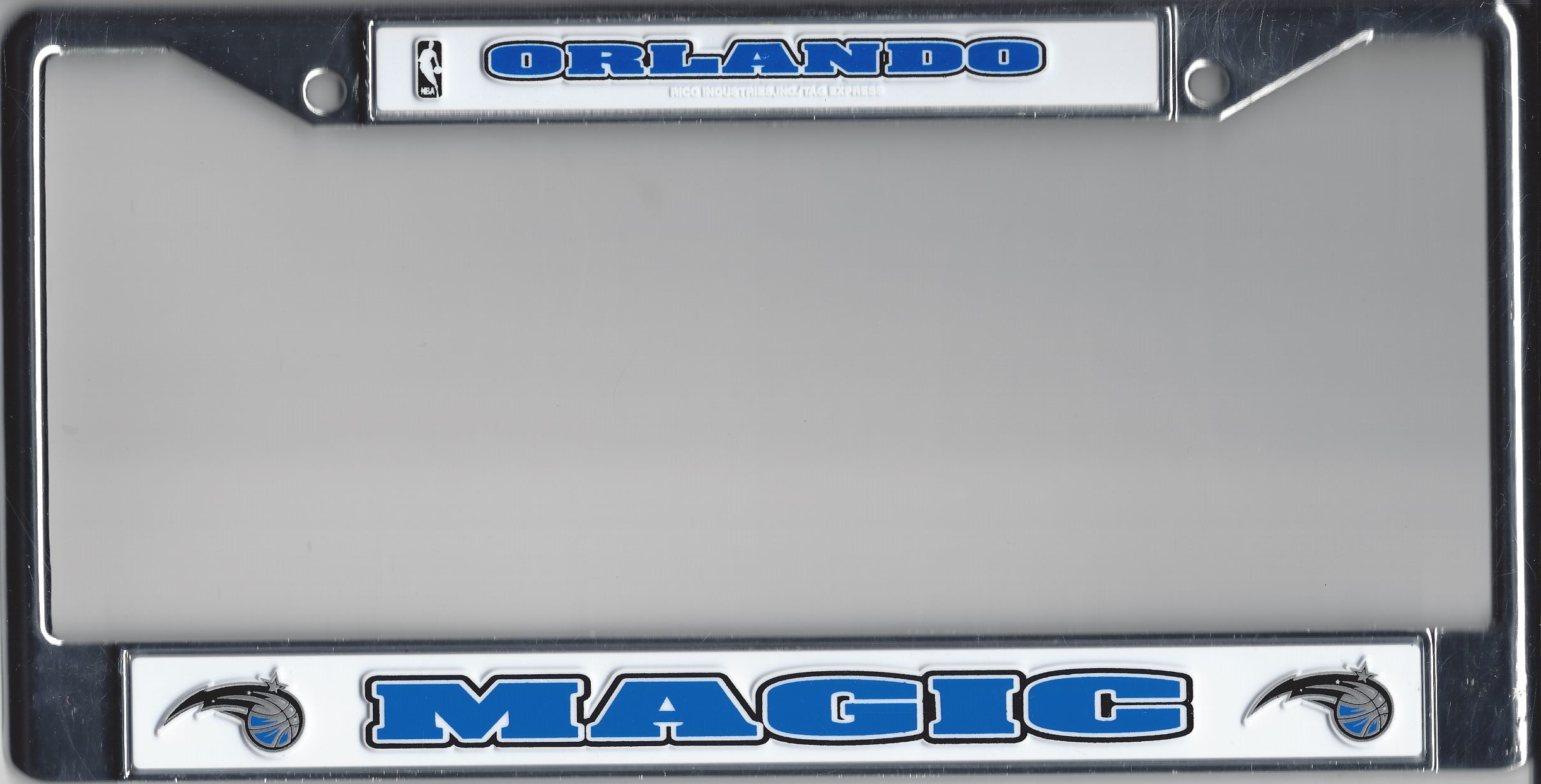Orlando Magic Chrome License Plate FRAME Free Screw Caps Included