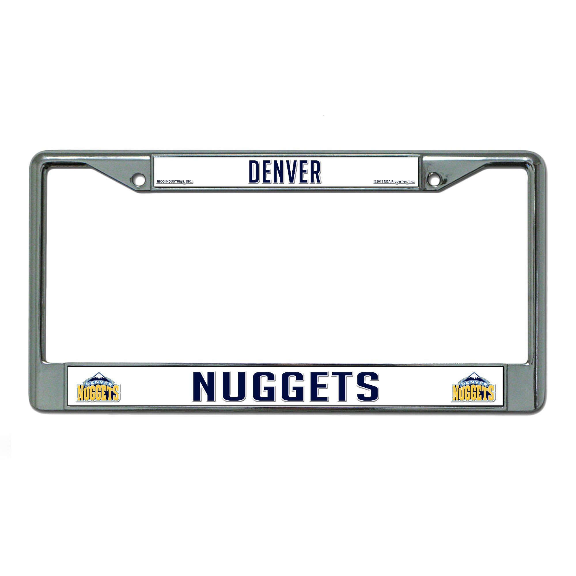 Denver Nuggets Chrome License Plate FRAME