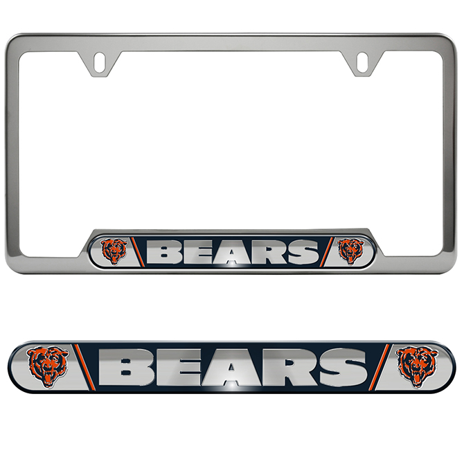 Chicago Bears Premium Stainless License Plate FRAME