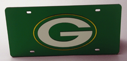 Green Bay Packers Green Laser License Plate