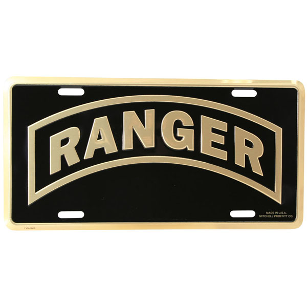 Army Ranger #2 License Plate