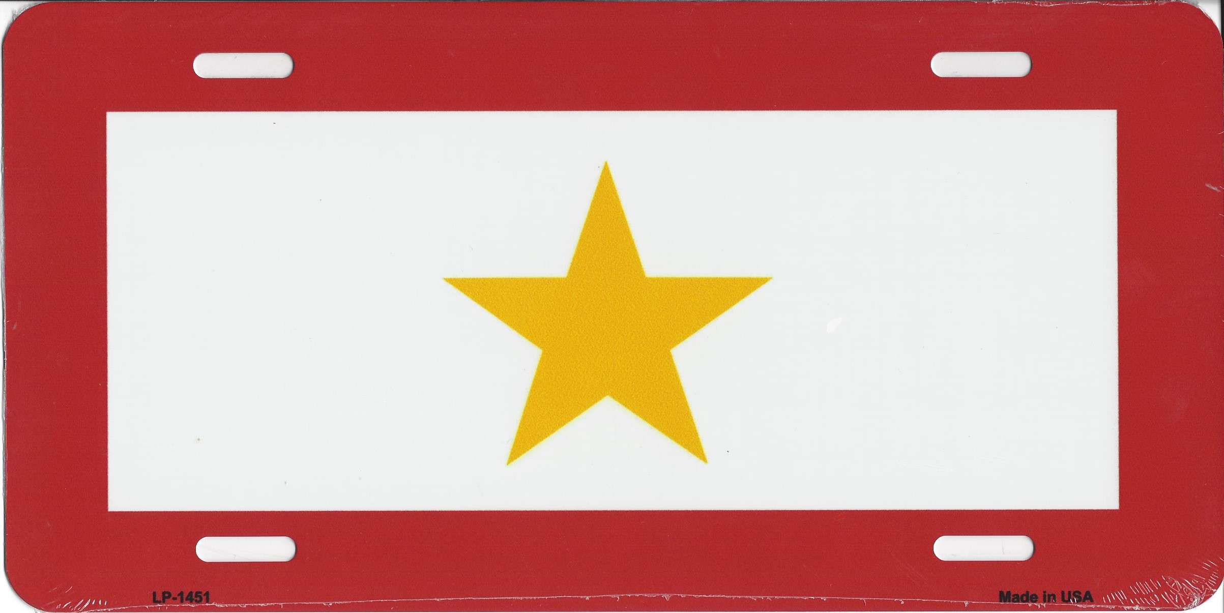 GOLD Star License Plate