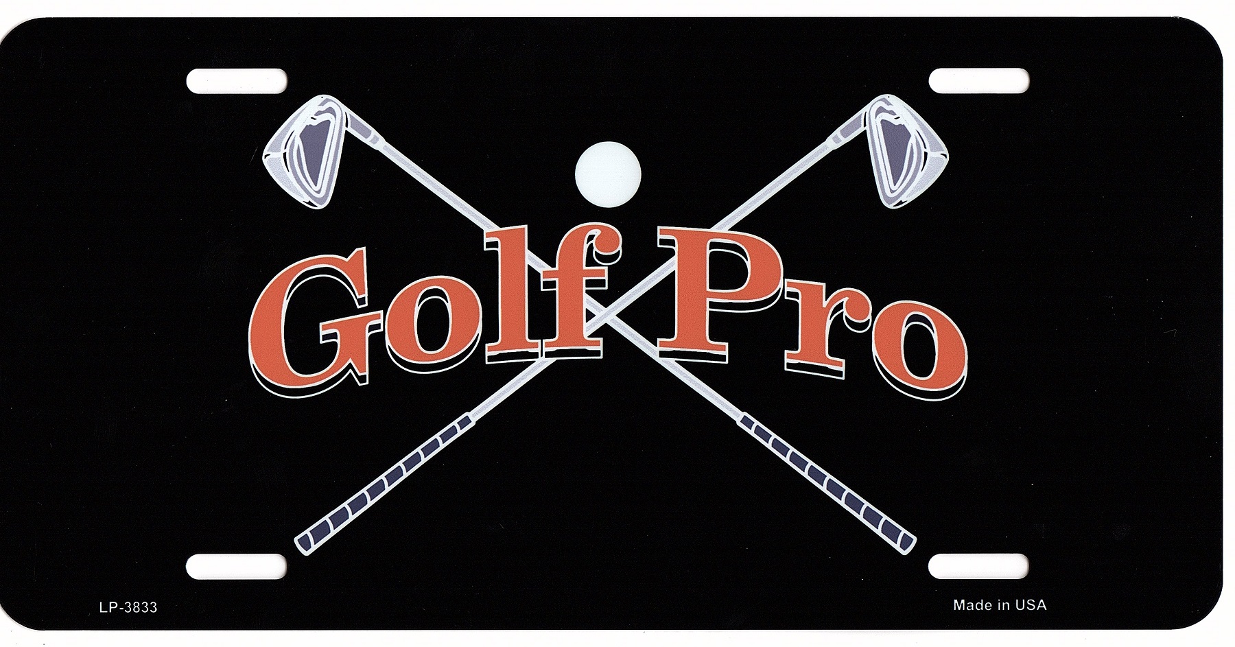 Golf Pro Metal LICENSE PLATE
