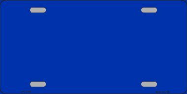 Blue Metallic Solid Background Metal LICENSE PLATE