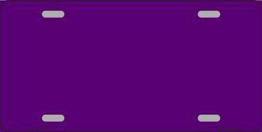 Purple Metallic Solid Background Metal LICENSE PLATE
