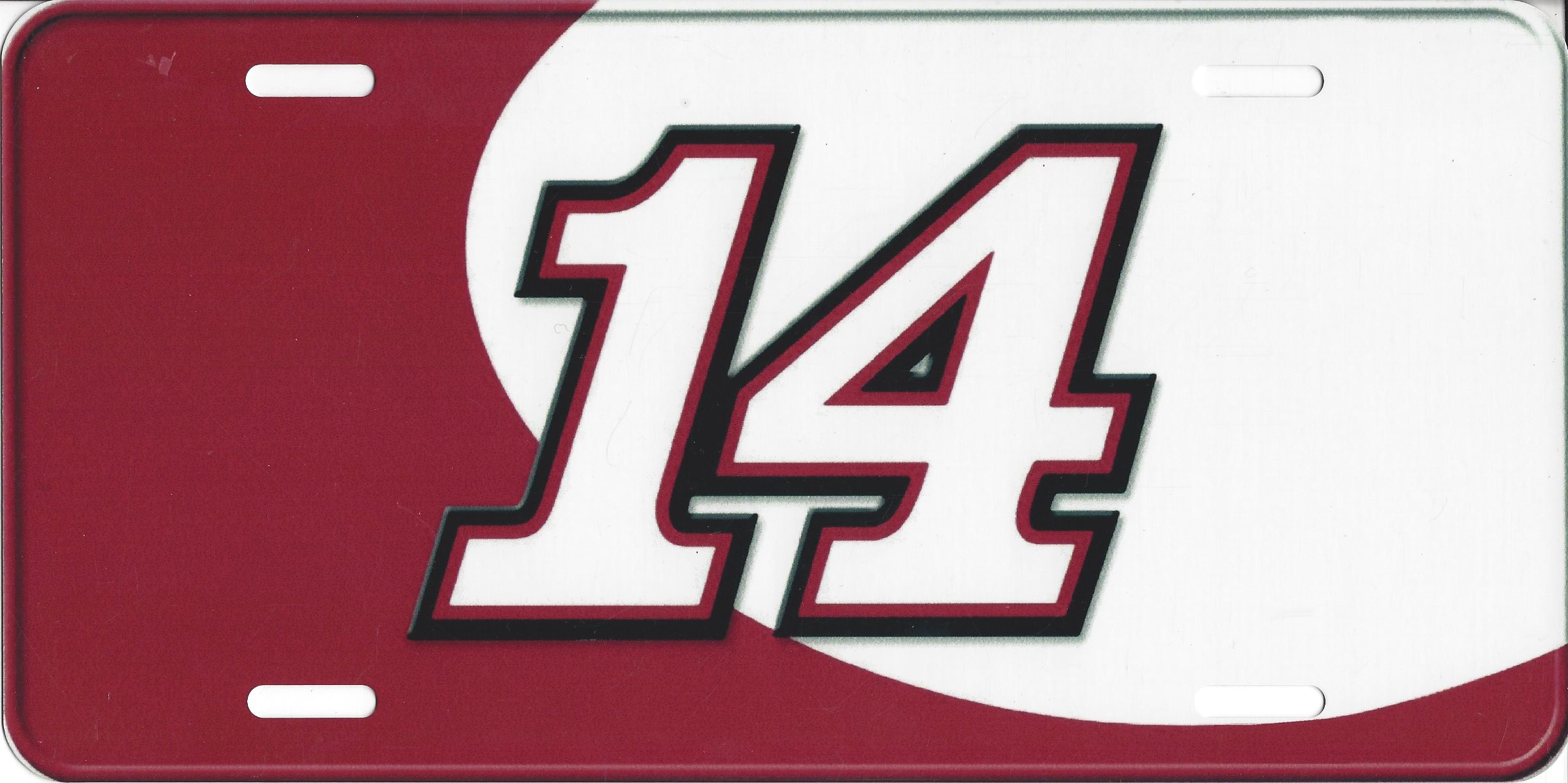 NASCAR #14 Racing Photo License Plate   Free Personalization on this Plate