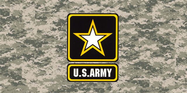 Army DIGITAL Camo PHOTO License Plate