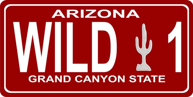 Arizona Wild 1 Red Photo LICENSE PLATE   Free Personalization on this PLATE
