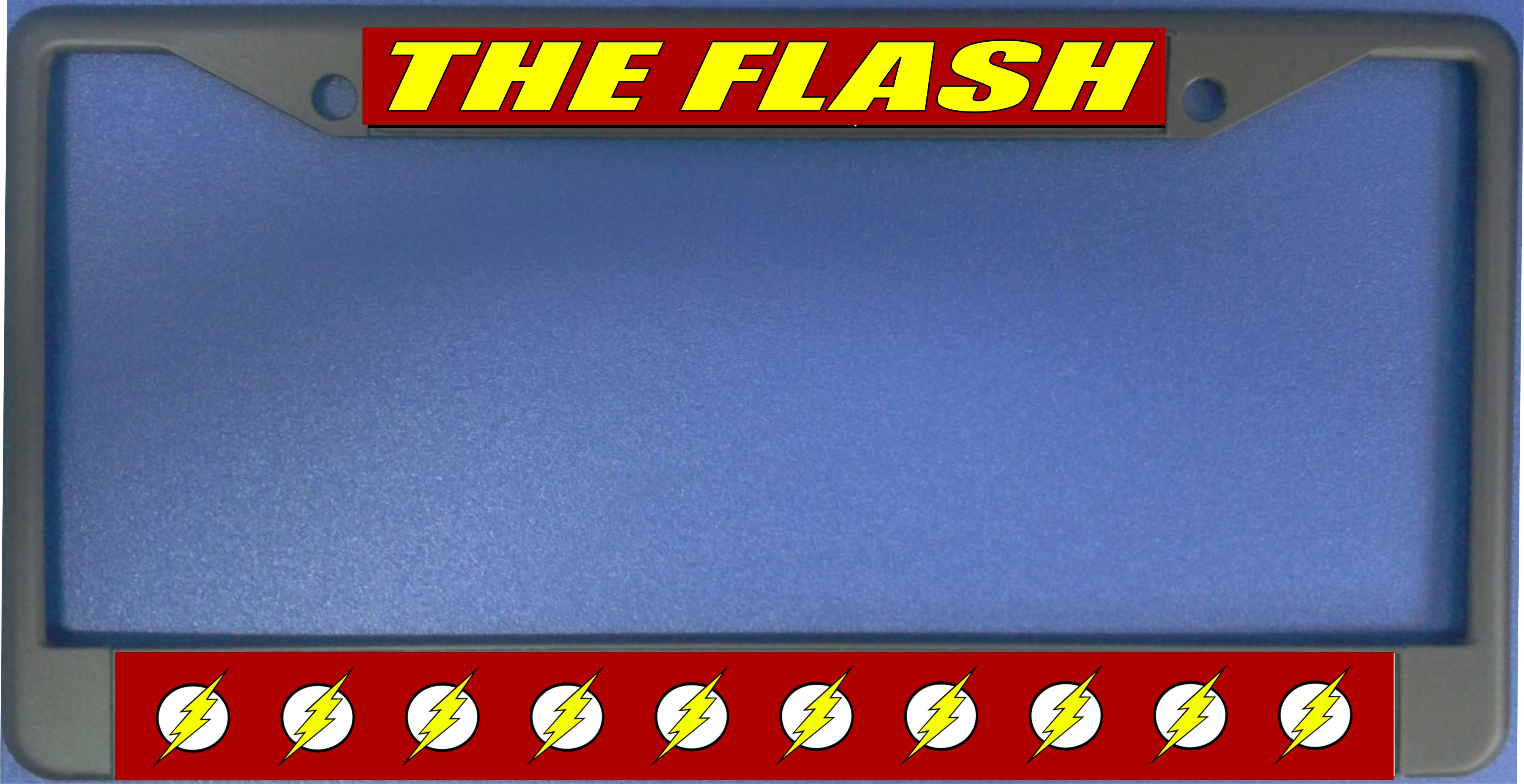 The Flash Photo LICENSE PLATE Frame  Free Screw Caps with this Frame