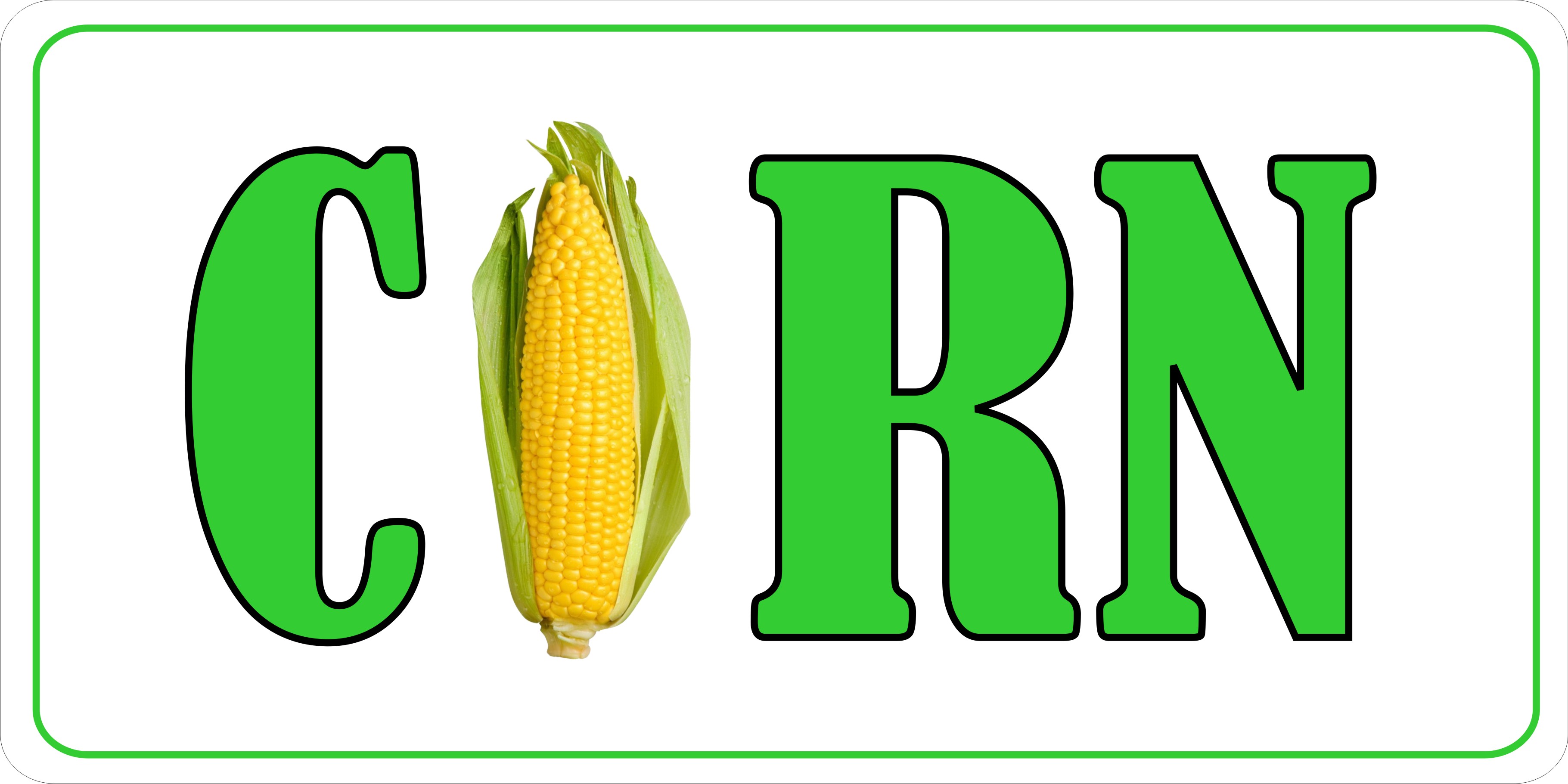 Corn Photo LICENSE PLATE