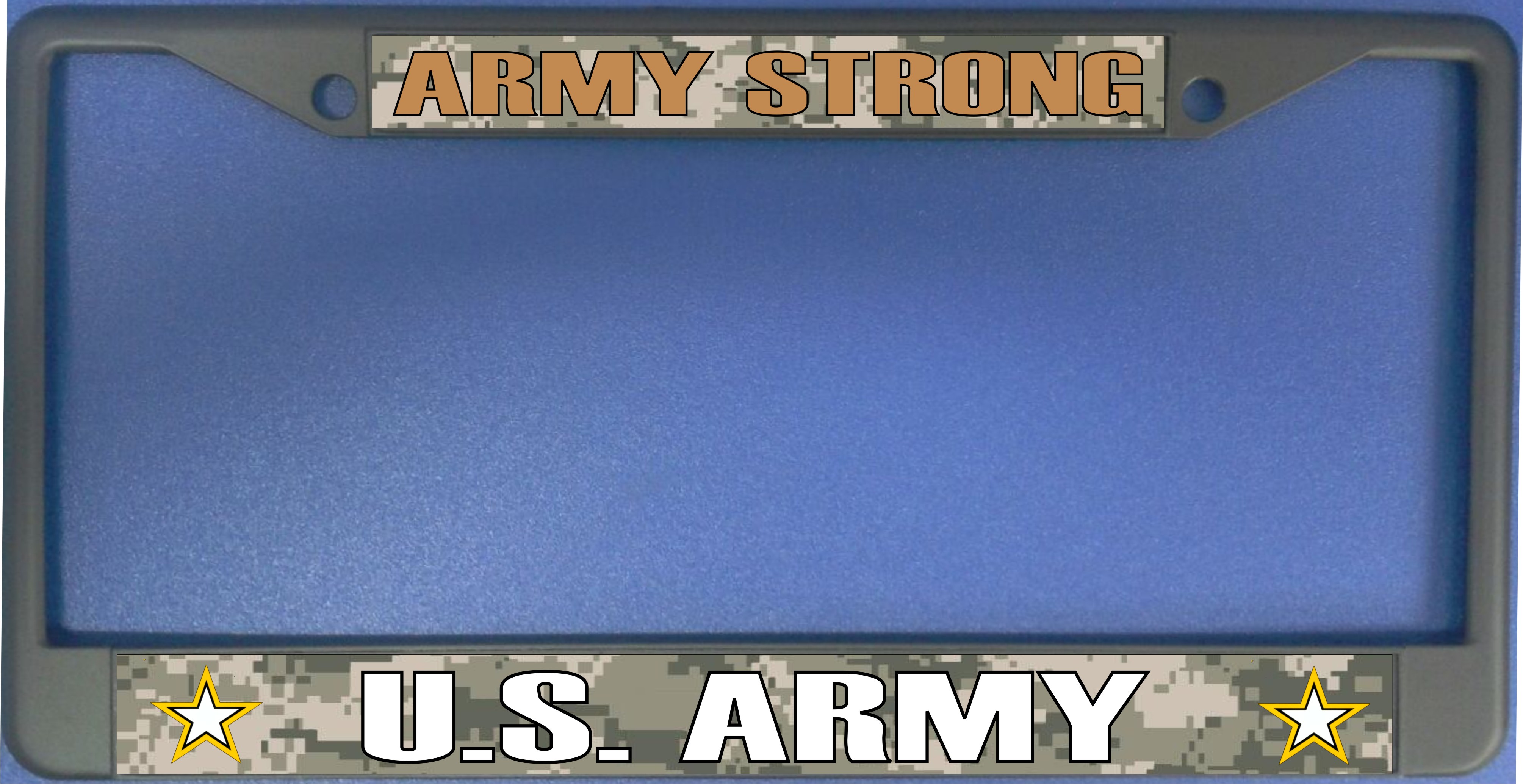 ARMY Strong Photo License Plate Frame  Free Screw CAPs with this Frame